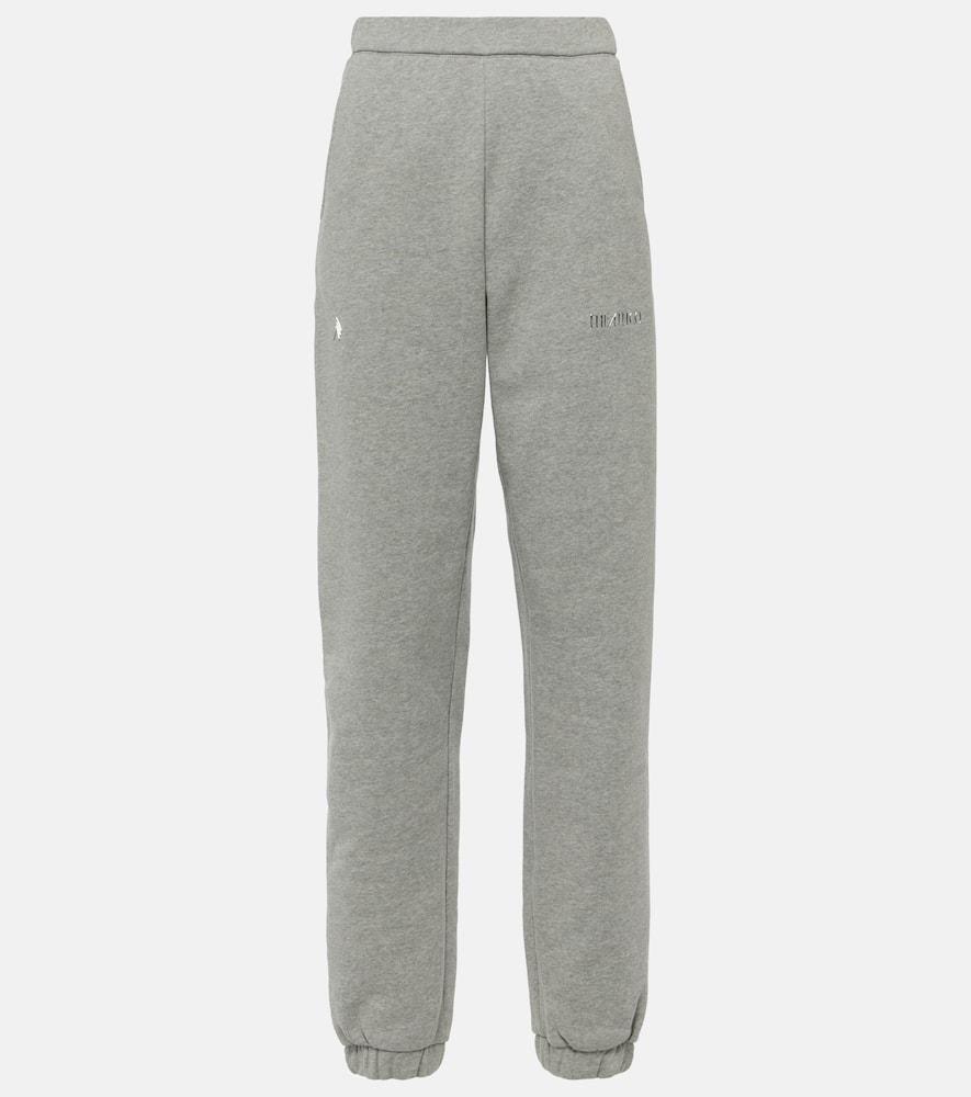 the attico penny cotton jersey sweatpants