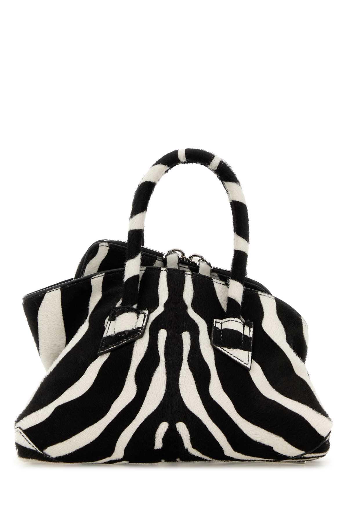 the attico printed calf hair mini la passeggiata handbag