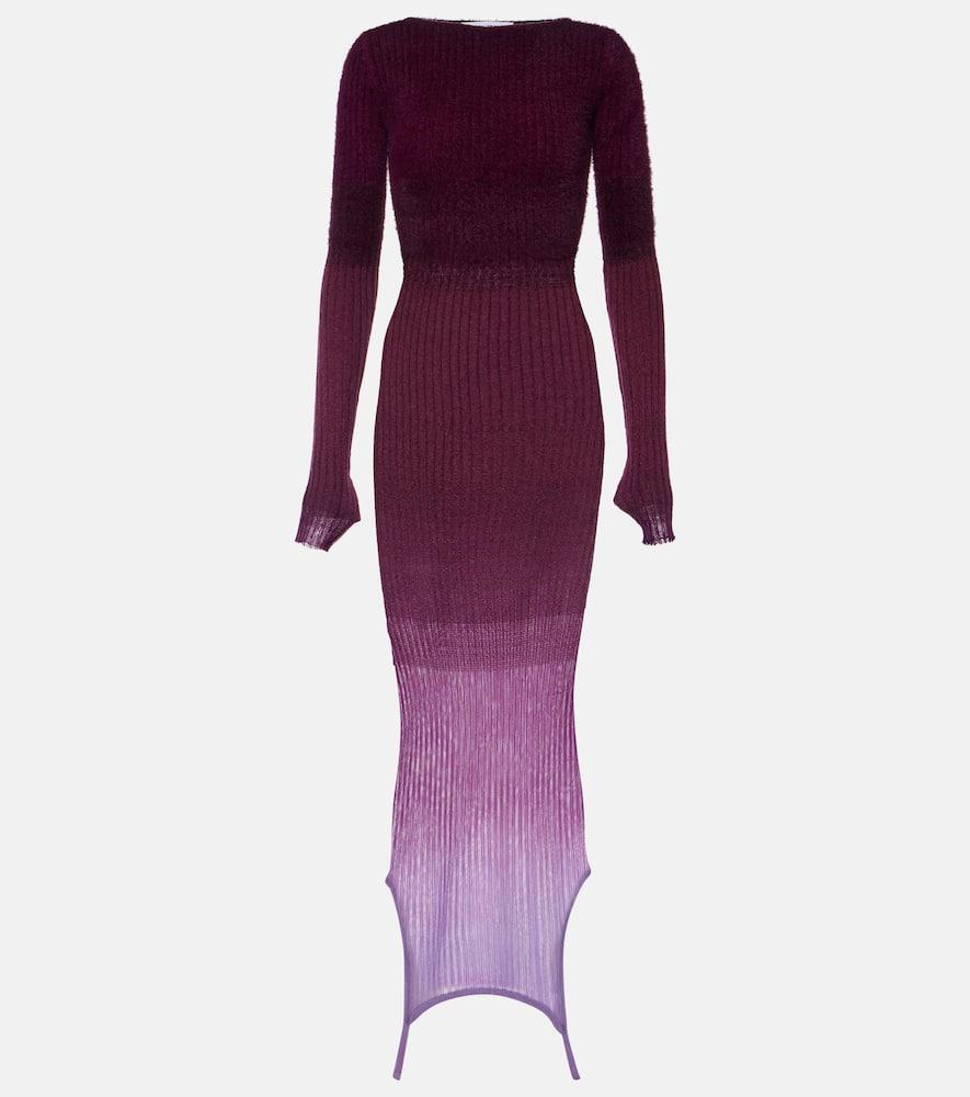 the attico reversible colorblocked midi dress