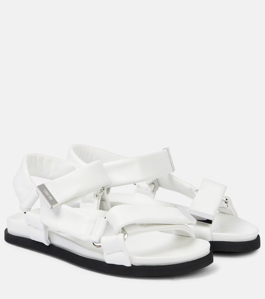 the attico salinas leather sandals