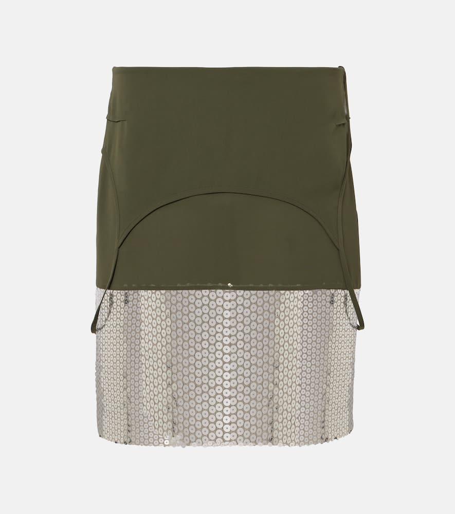 the attico sequined midi skirt