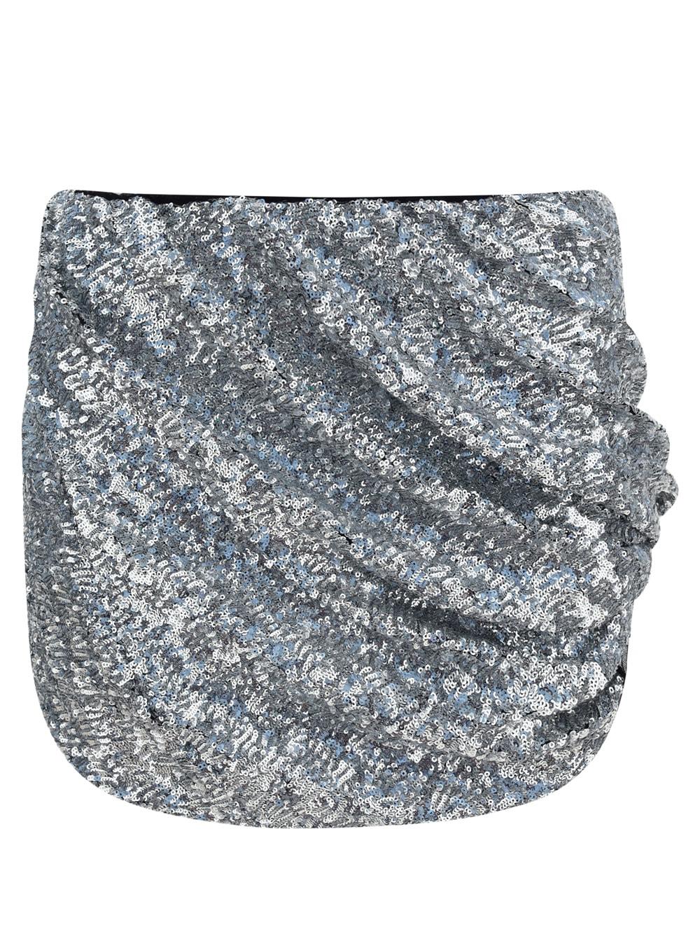the attico sequins mini skirt