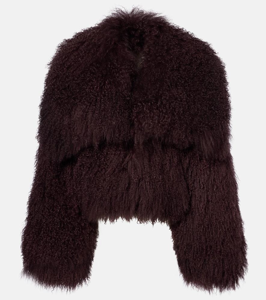 the attico shearling jacket