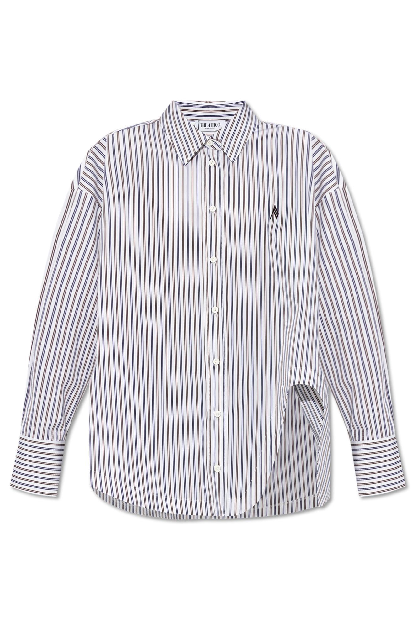 the attico shirt with a striped pattern