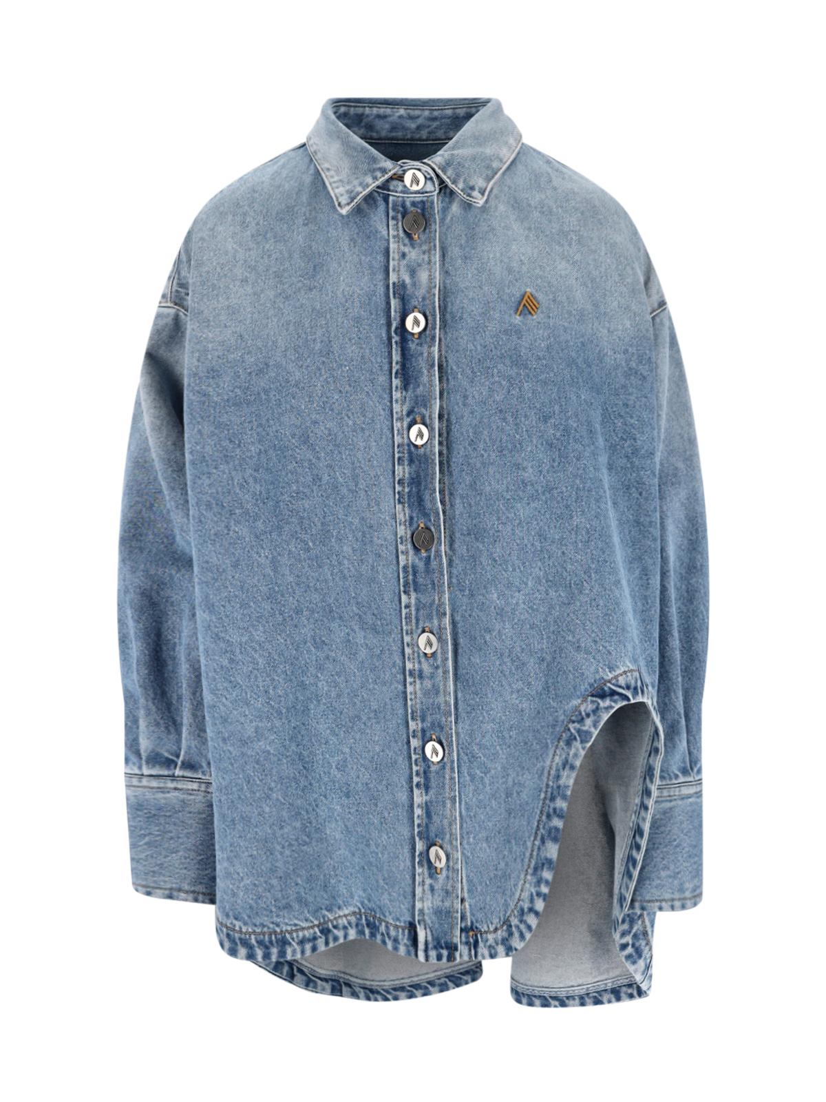 the attico shirts blue cotton - women