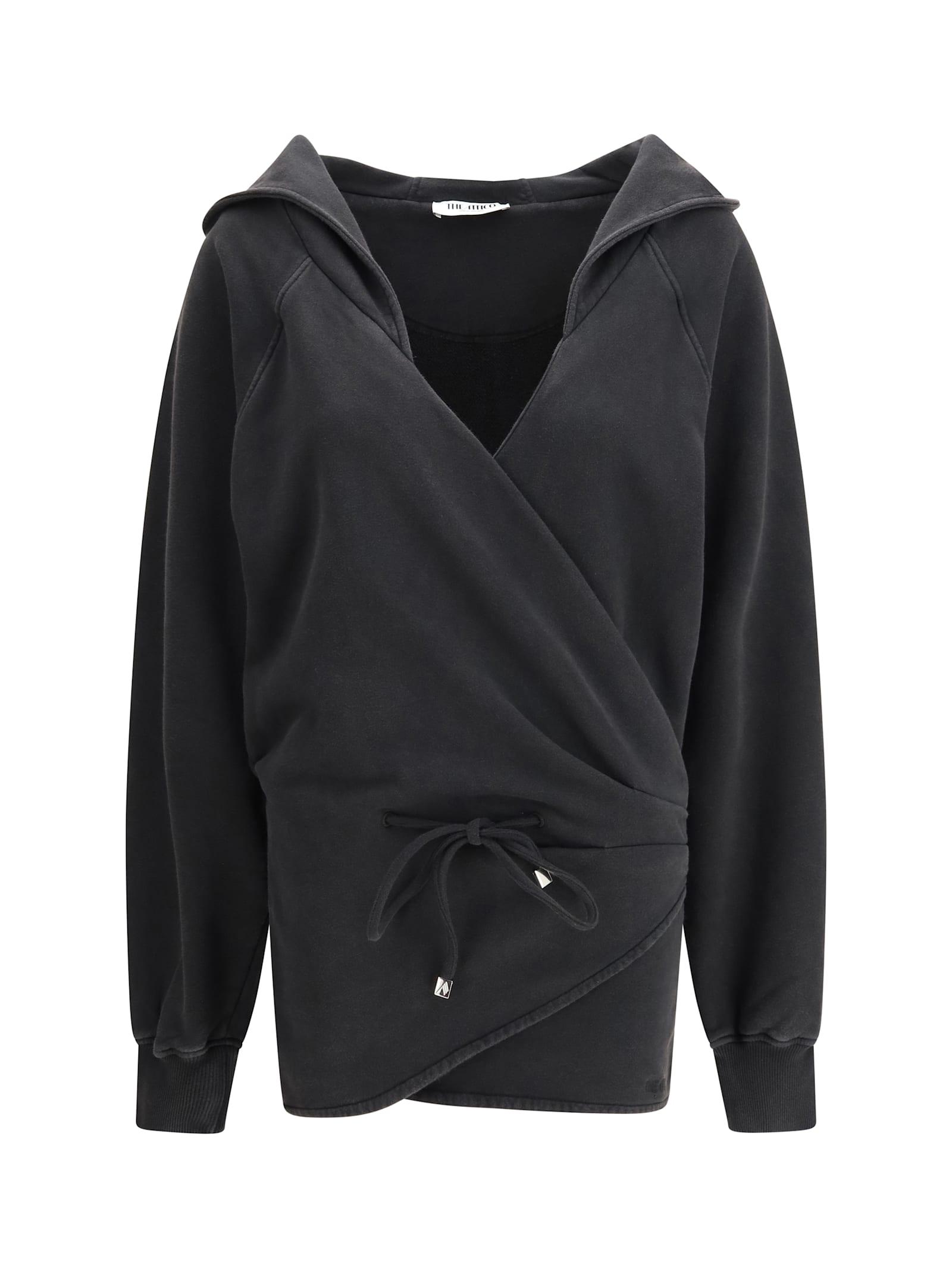 the attico short dress with hood