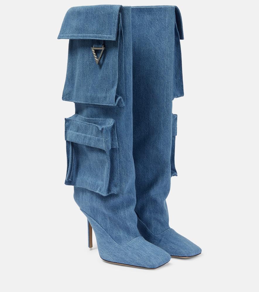 the attico sienna tube denim knee