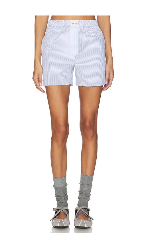 the attico striped boxer short in baby blue.