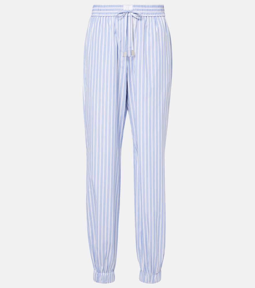 the attico striped cotton pajama pants