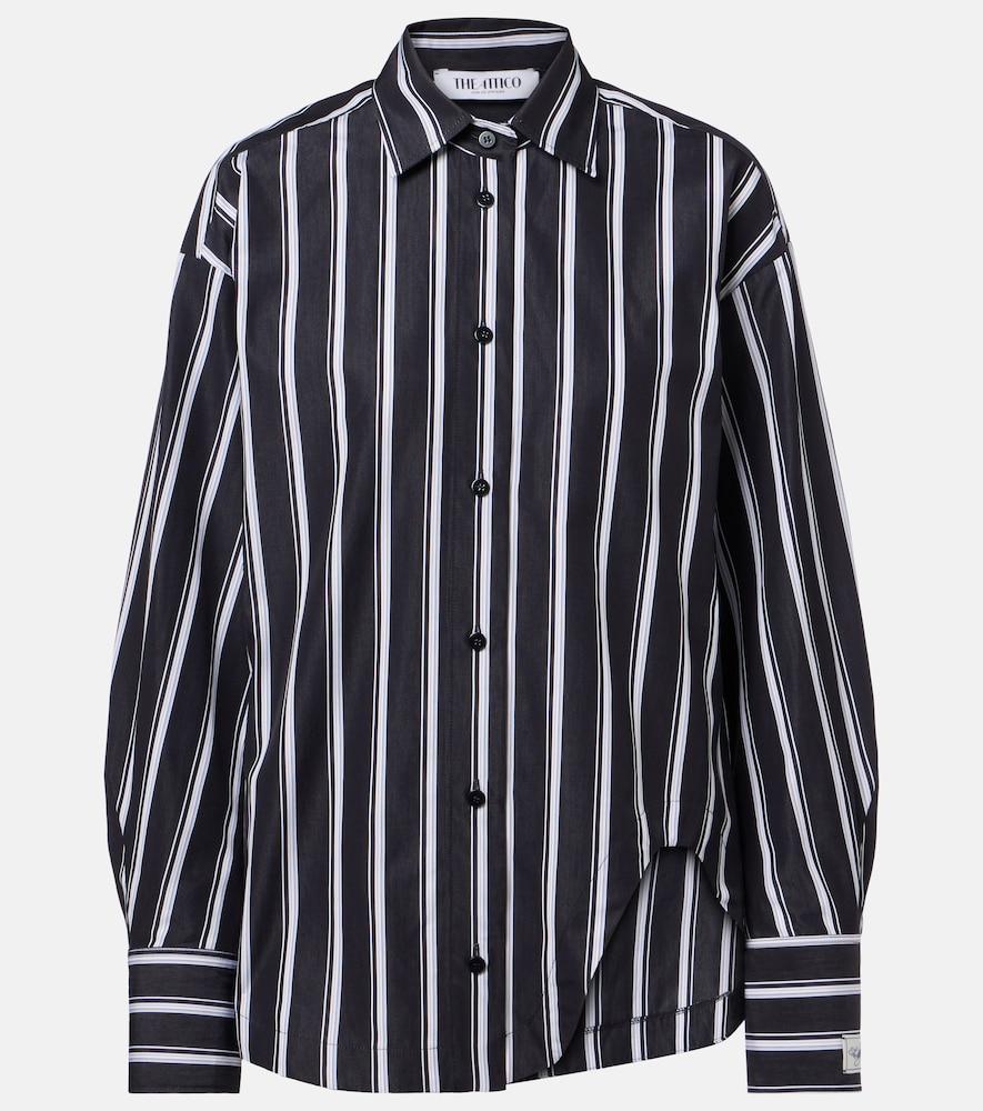 the attico striped cotton poplin shirt