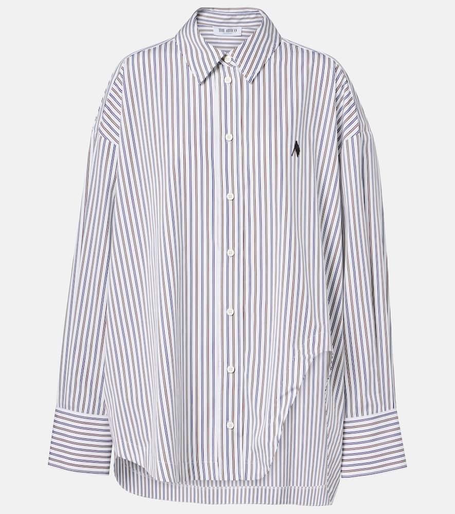 the attico striped cotton poplin shirt