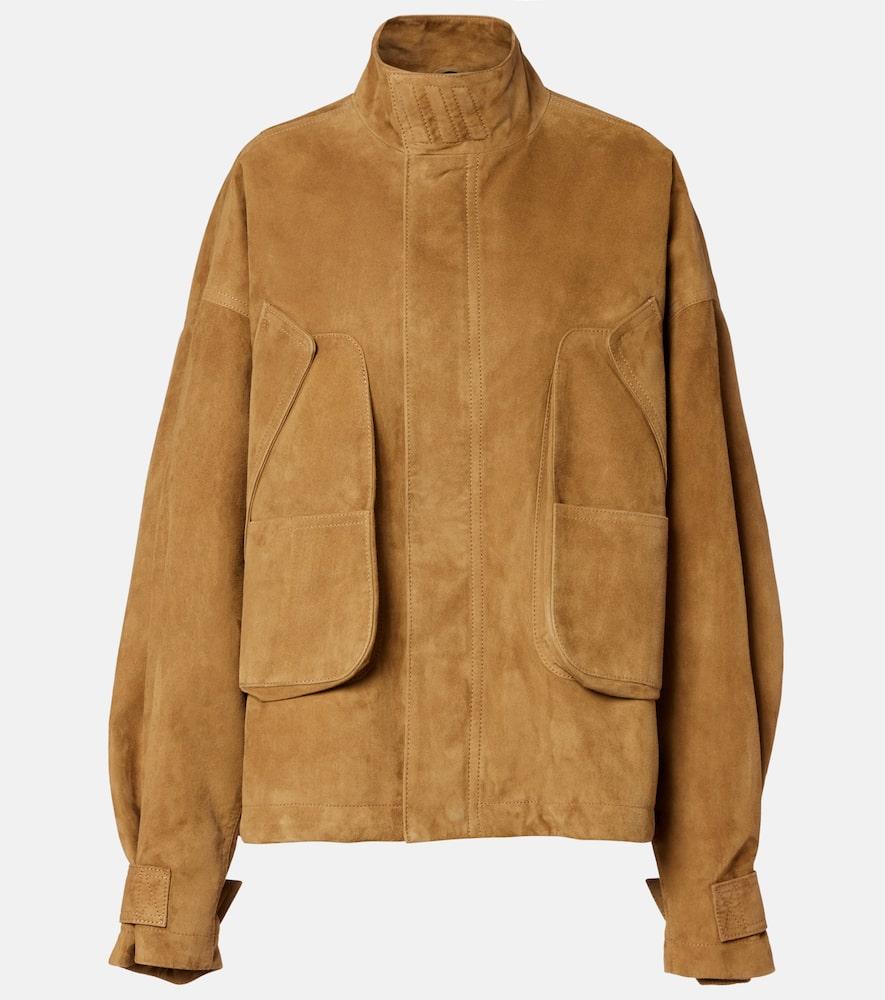 the attico suede bomber jacket