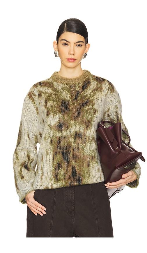 the attico sweater in green.