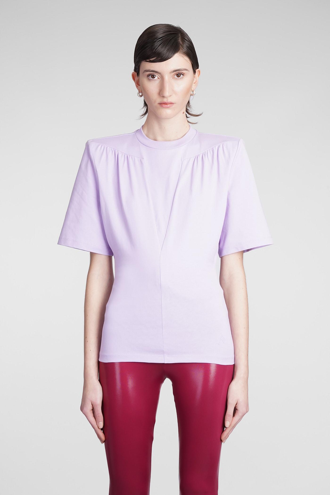 the attico t-shirt jewel with cut-out details