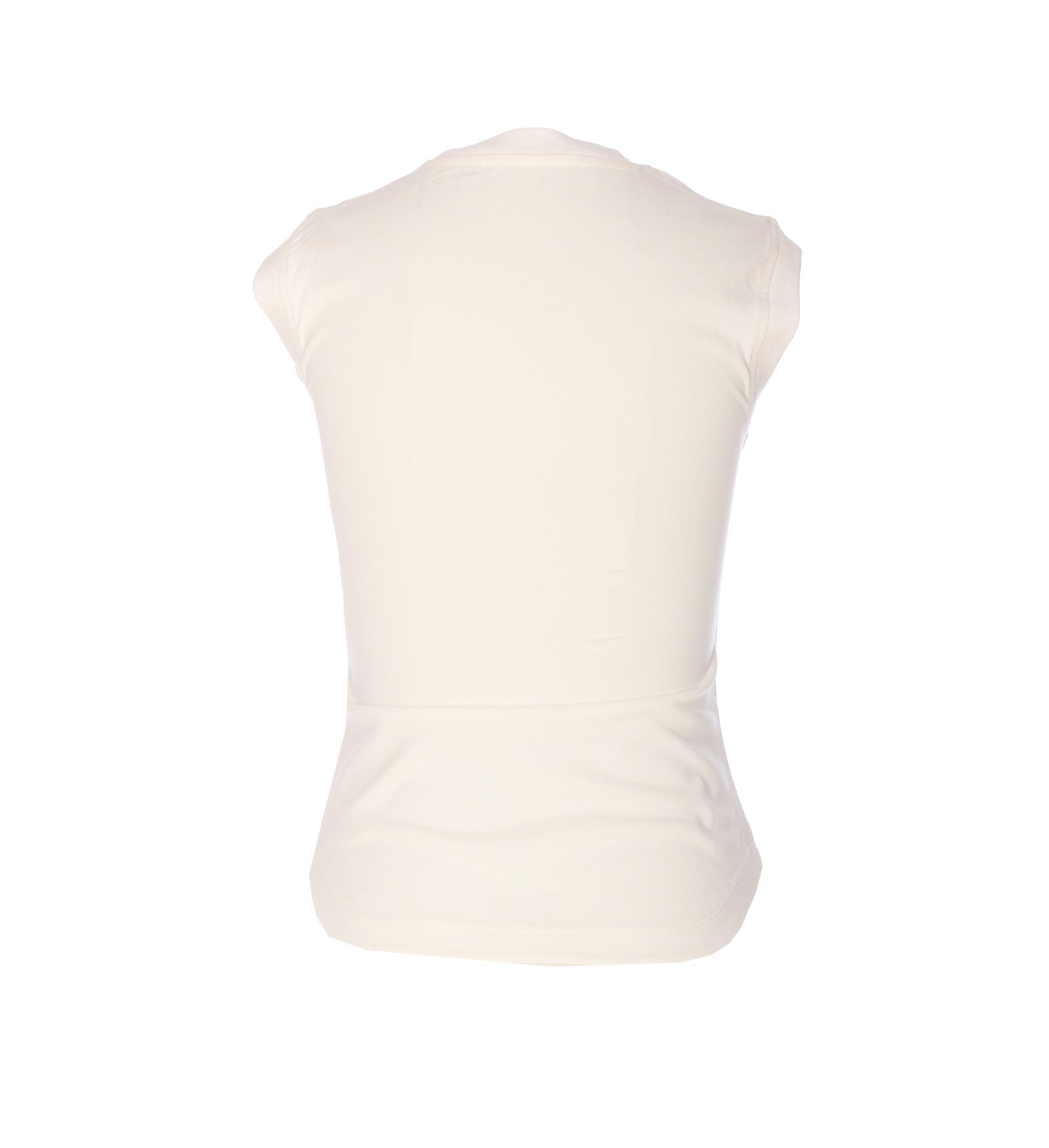 the attico t-shirts and polos white cotton - women