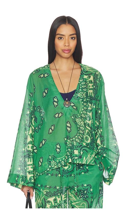 the attico top in green.