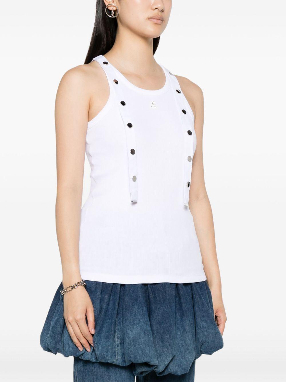 the attico top white cotton - women