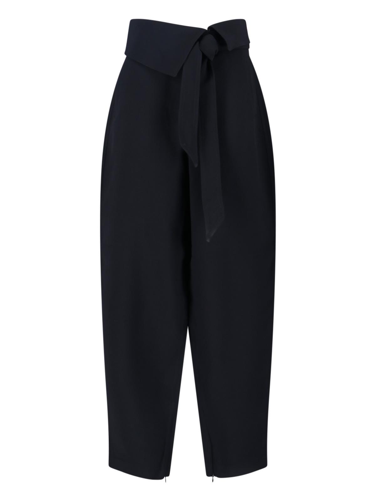 the attico trousers black acetate - women