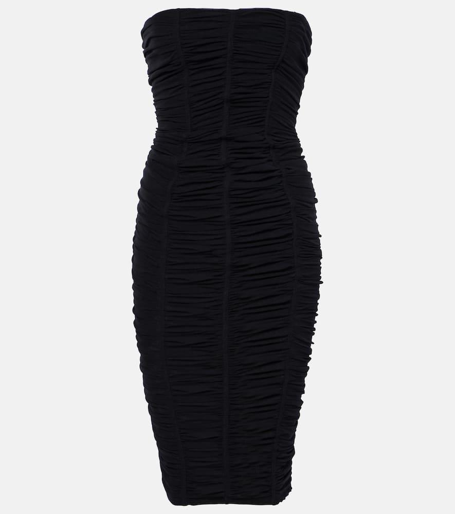 the attico tulle bustier dress