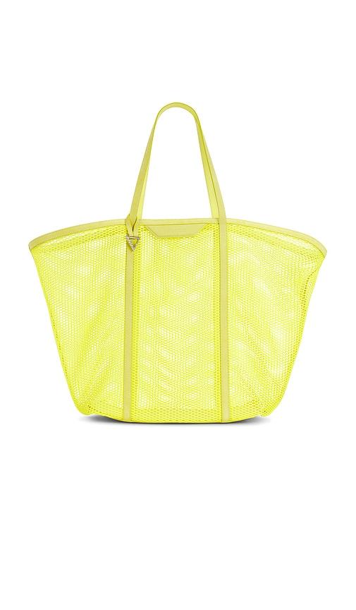 the attico via del mare tote bag in yellow.