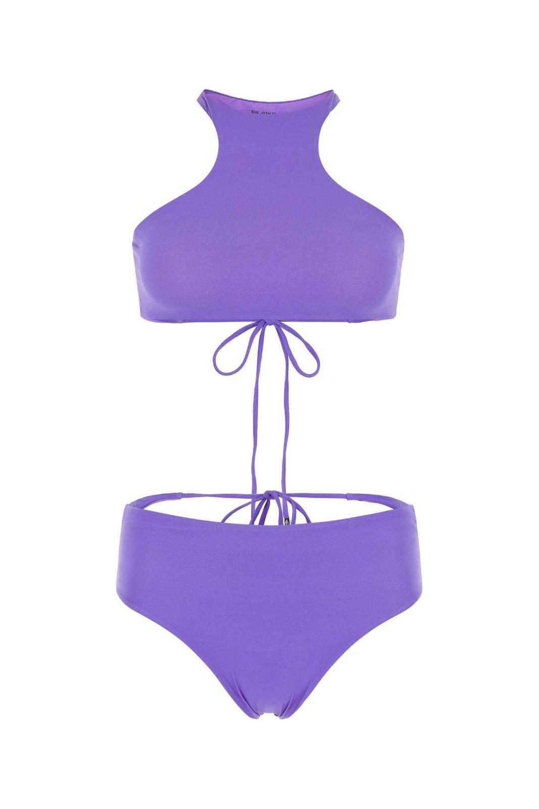 the attico violet two-piece bikini set