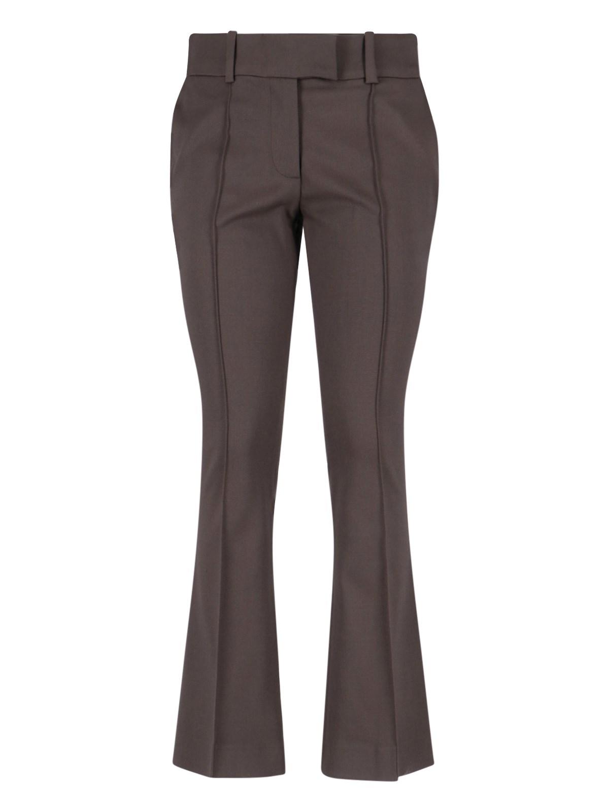 the attico virgin wool bootcut pants