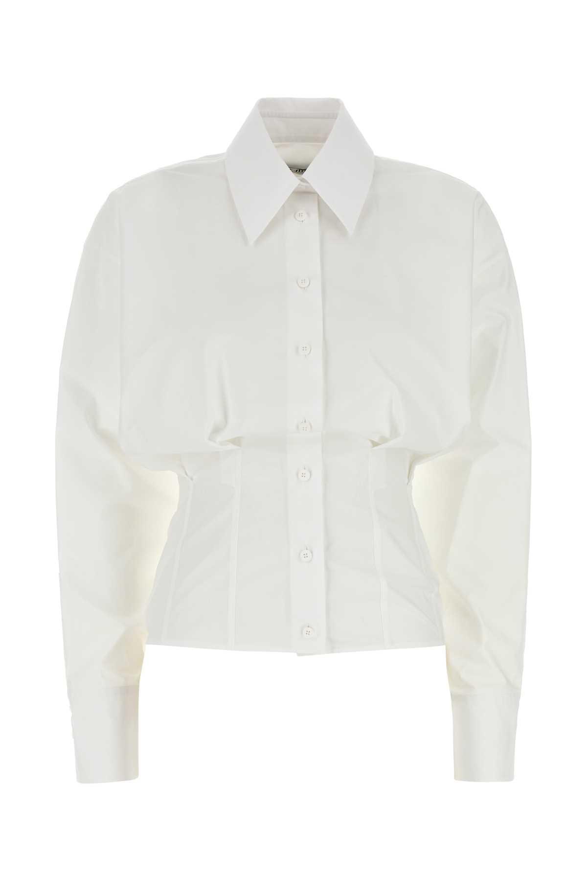 the attico white poplin shirt
