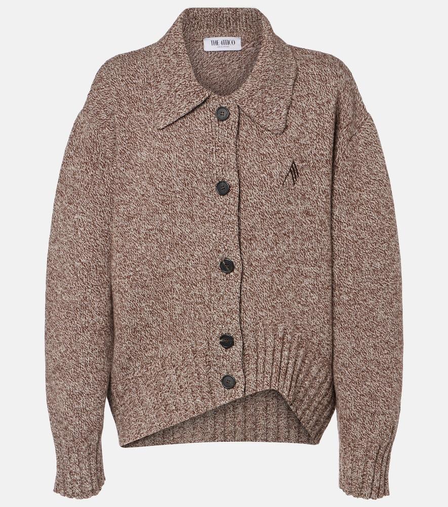 the attico wool and cashmere cardigan