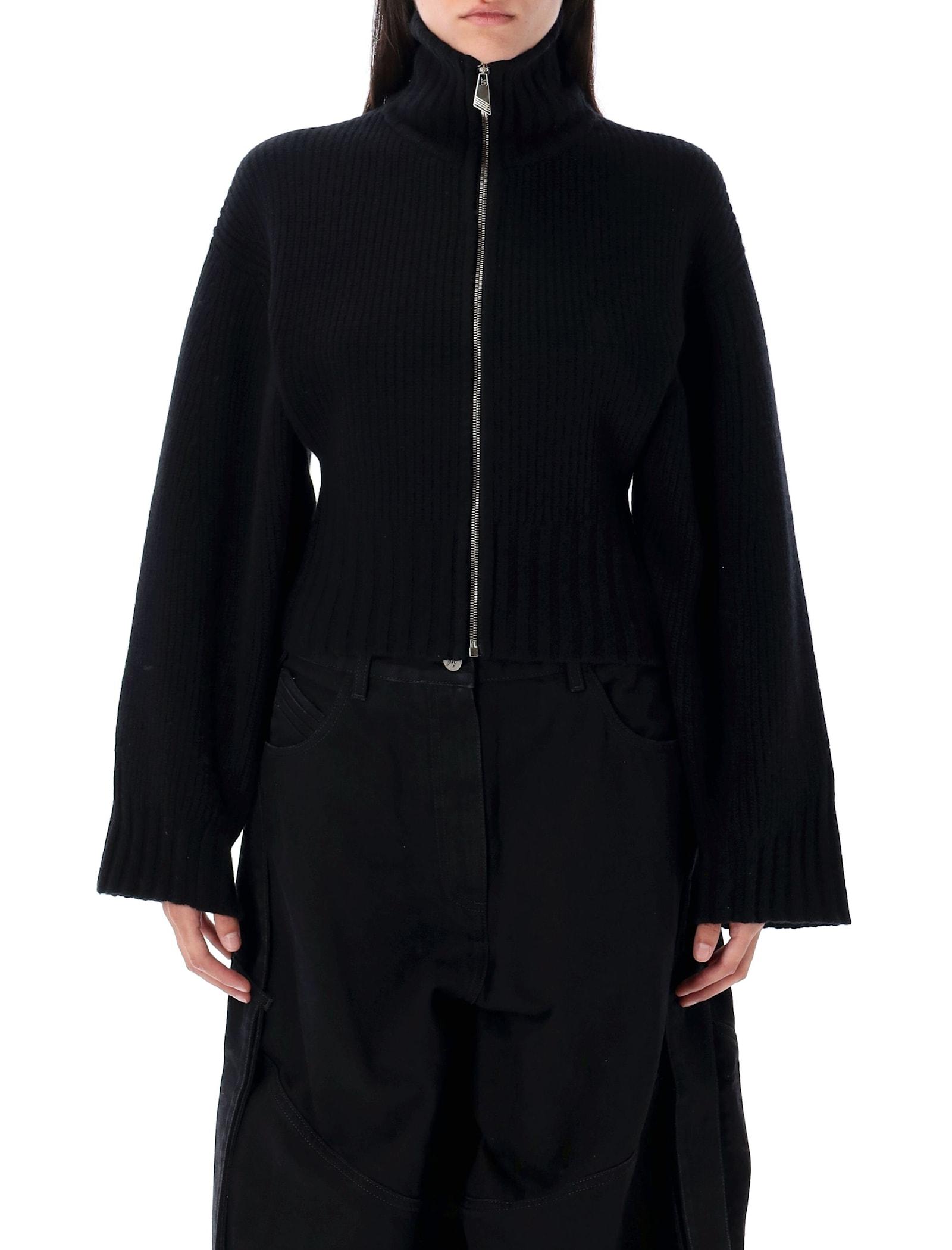 the attico wool and cashmere cardigan