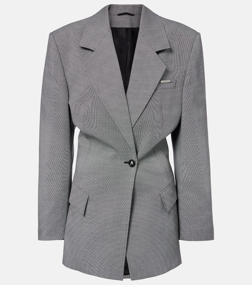 the attico wool and cotton blazer