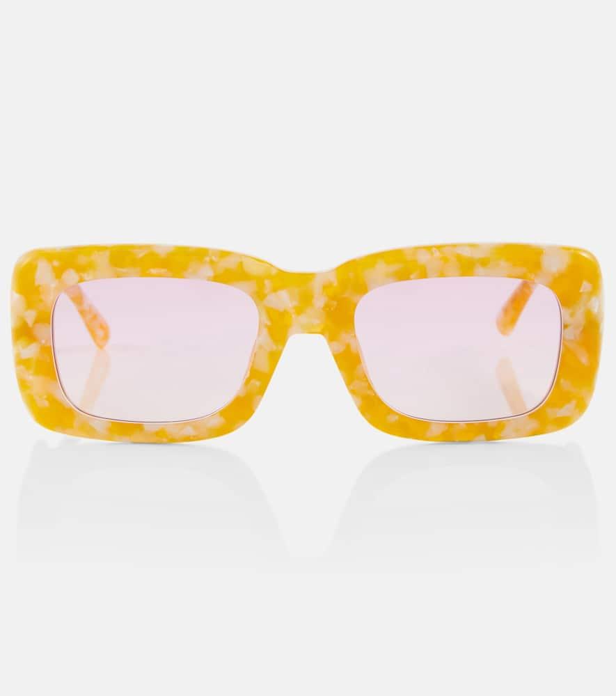 the attico x linda farrow marfa rectangular sunglasses