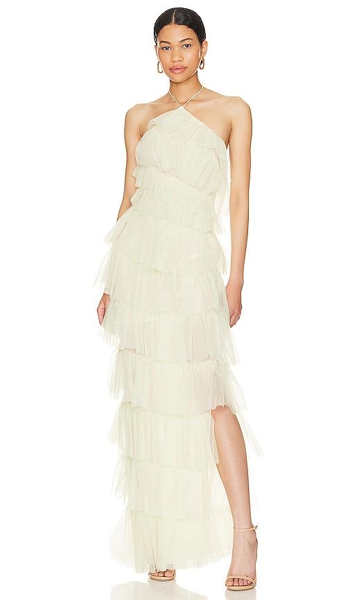 the bar henri gown in yellow.