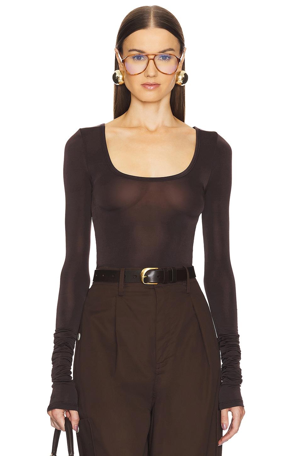 the barely sheer long sleeve tee