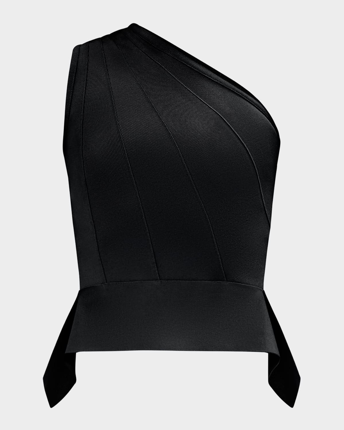 the betty one-shoulder peplum top