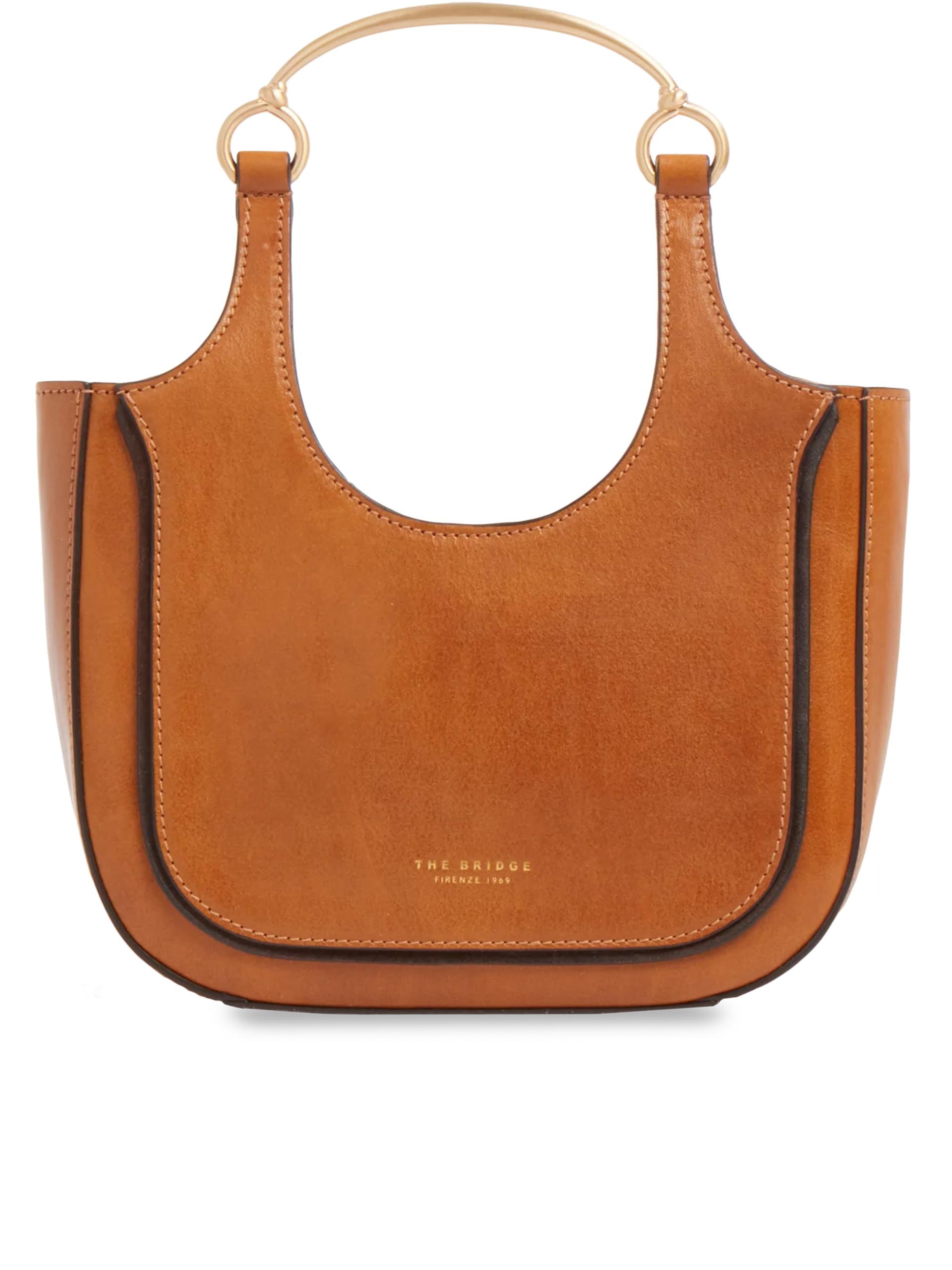 the bridge baby hobo brown leather borsa - women