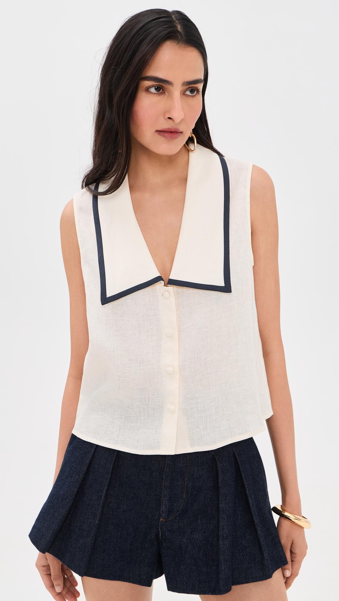 the cabana linen top