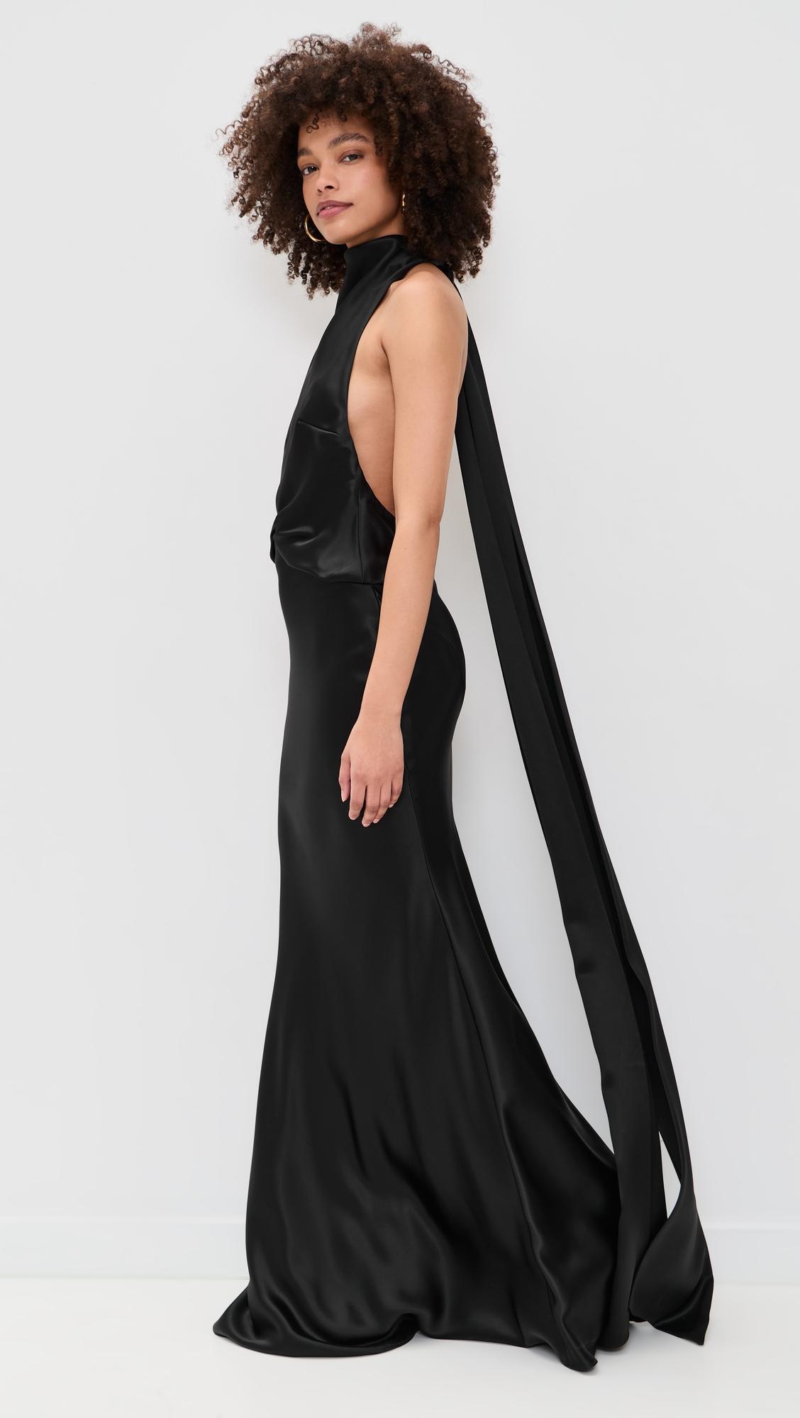 the cameron satin dress