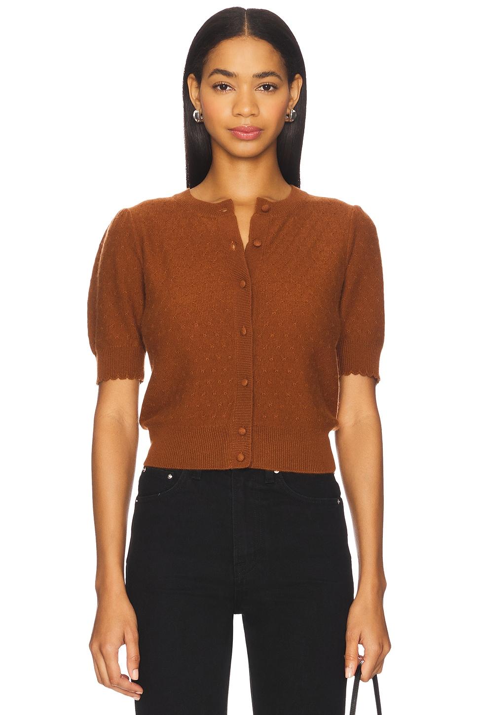 the cashmere pointelle cardi