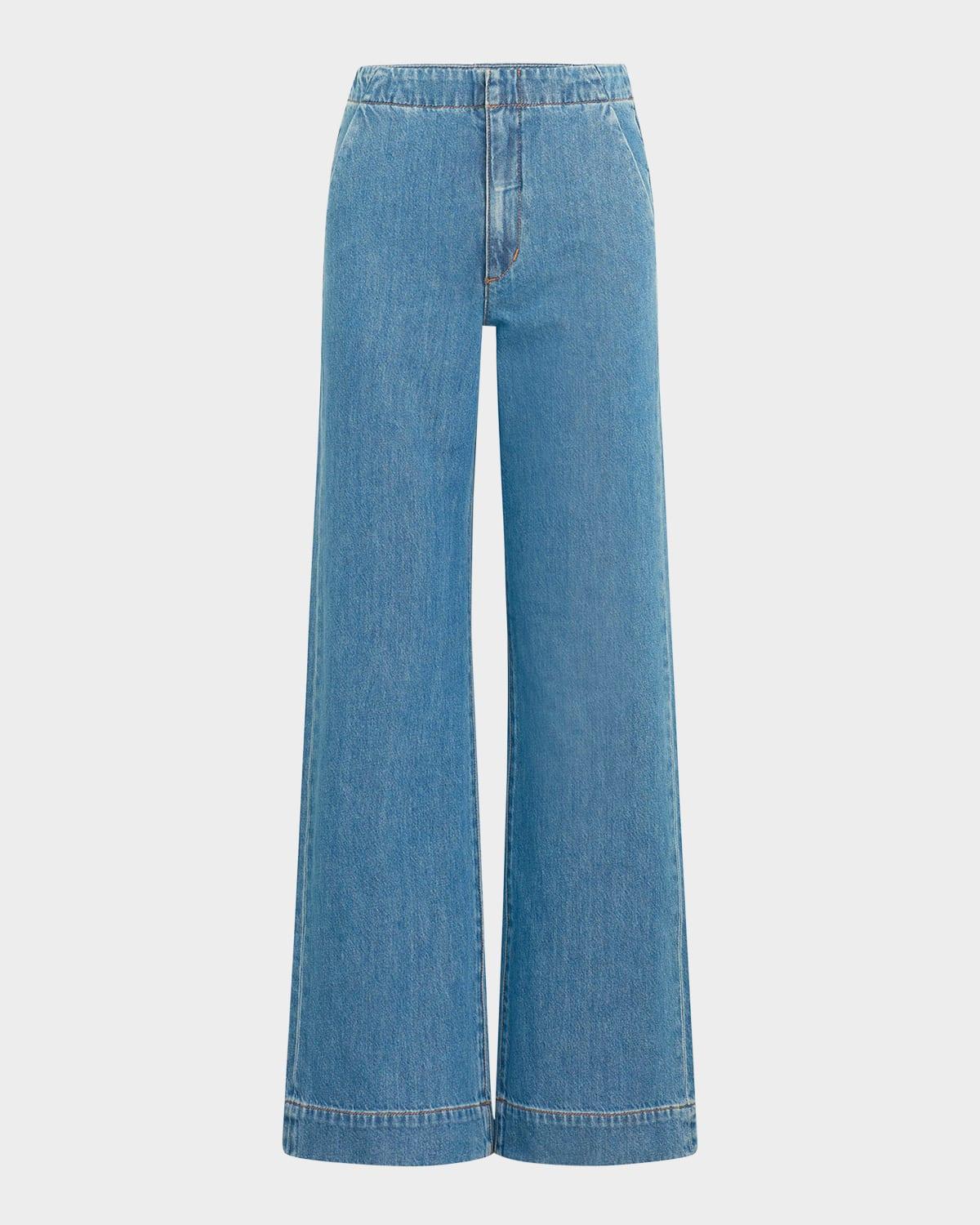 the clean denim trouser jeans