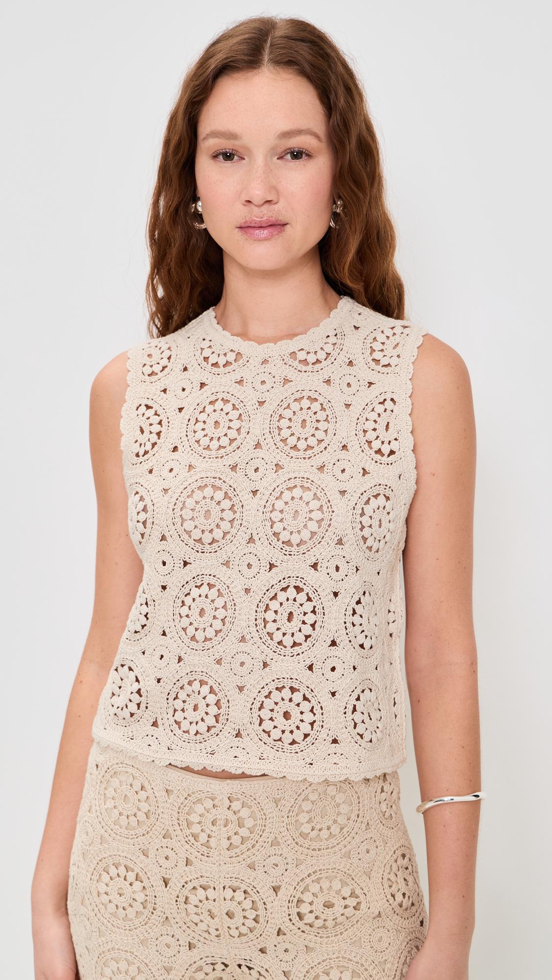 the crochet tank
