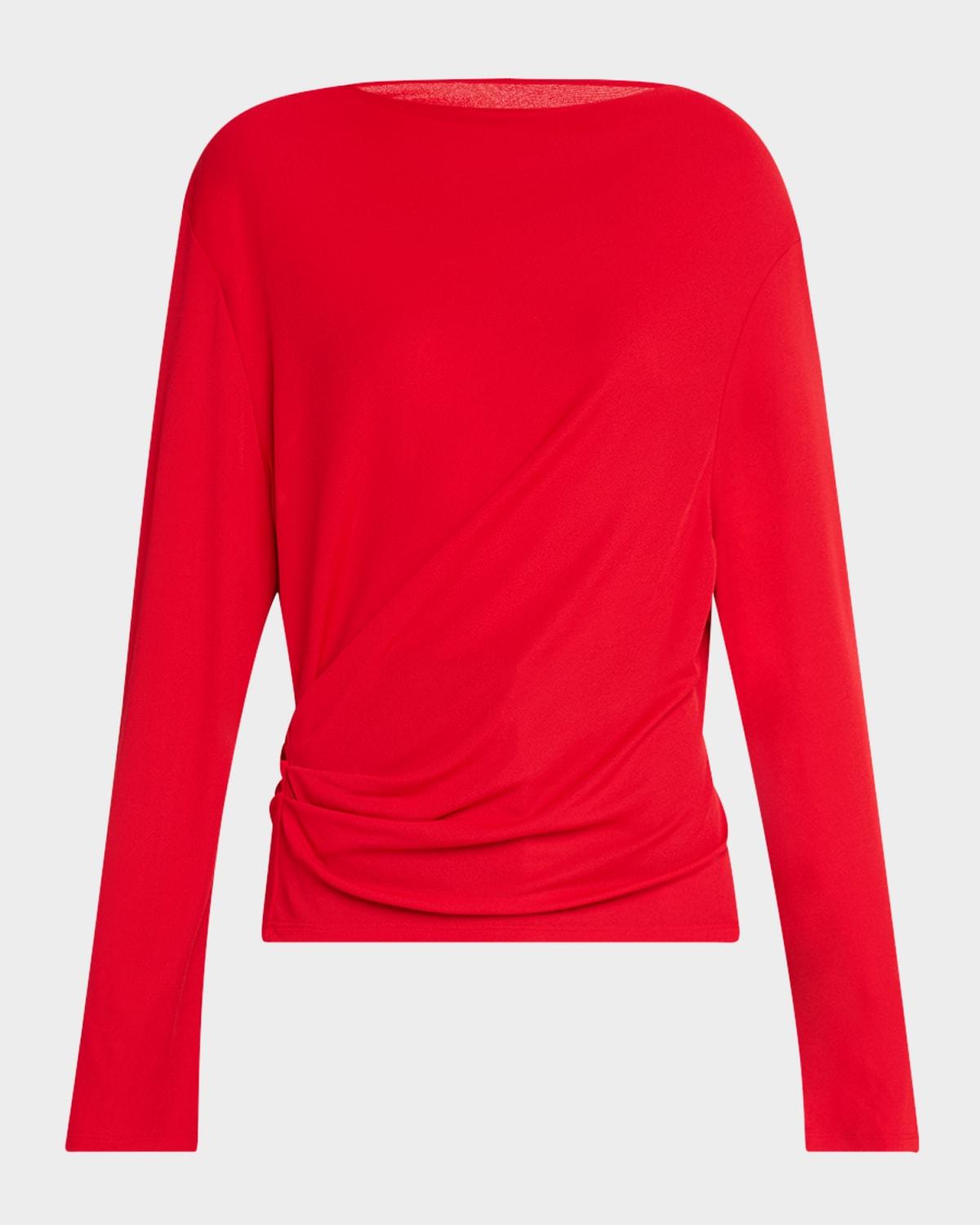 the croisière draped backless top