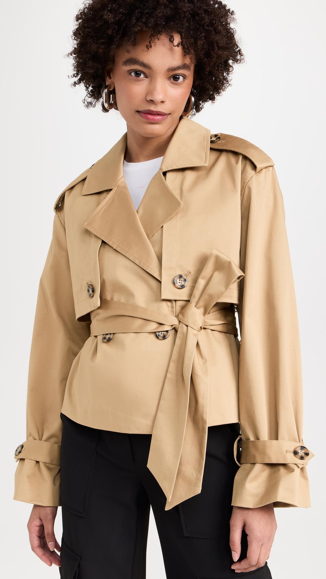 the cropped charles trench coat