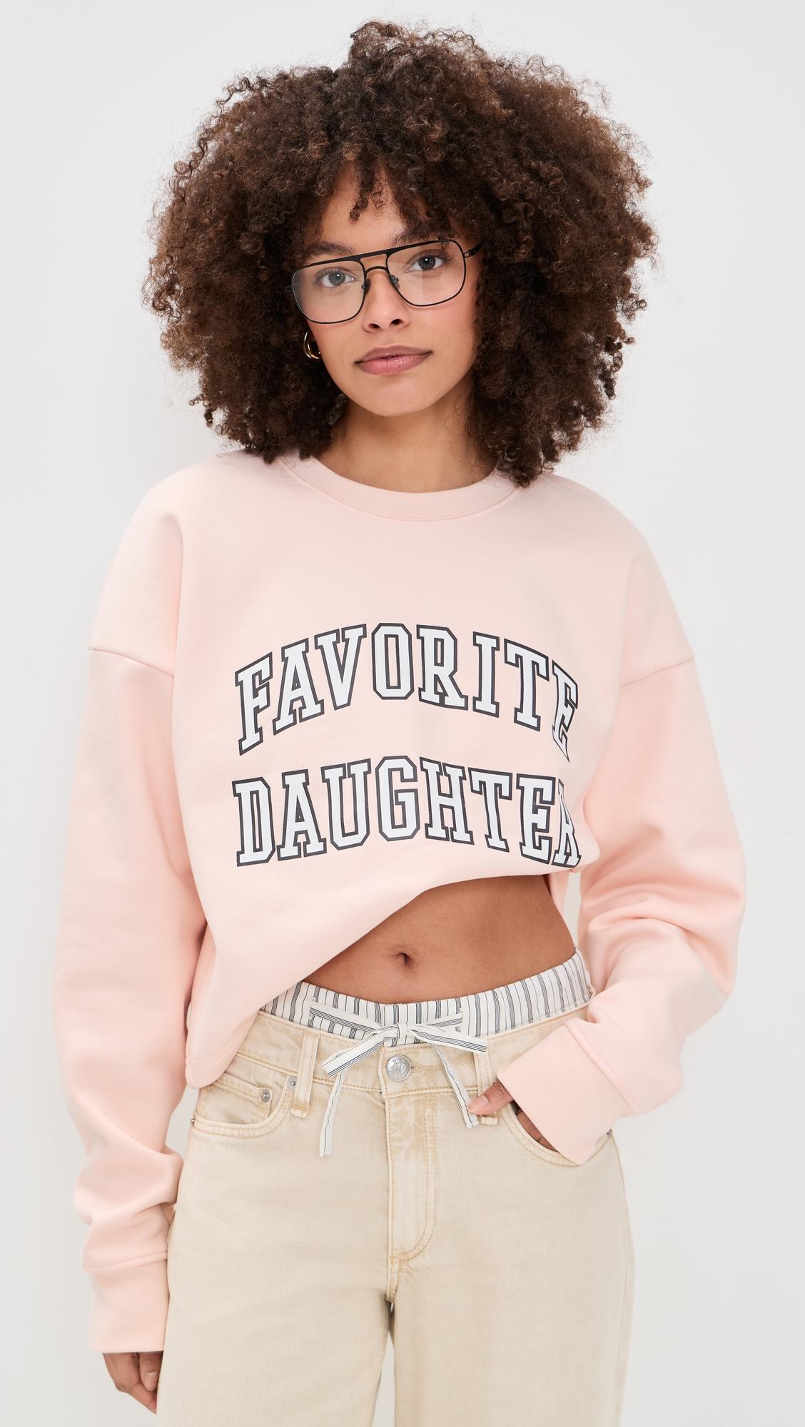 the cropped collegiate sweatshirt
