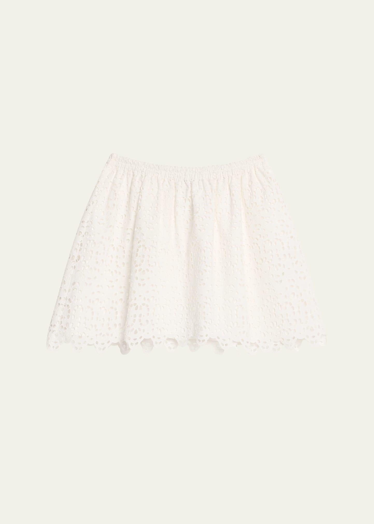the deco eyelet mini skirt