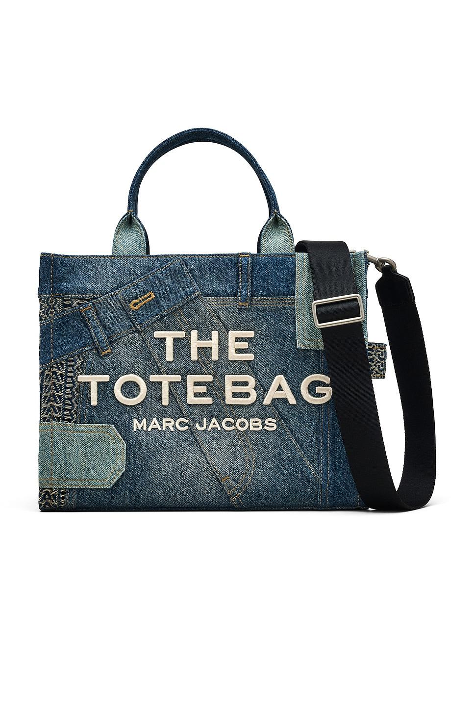 the deconstructed denim medium tote bag