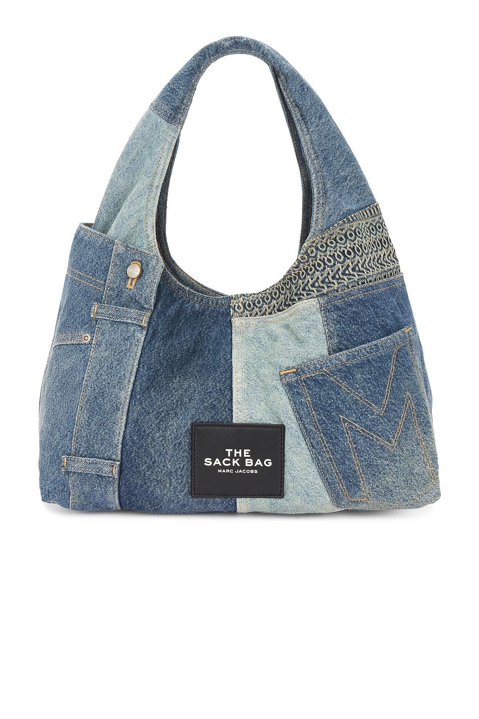the deconstructed denim sack bag