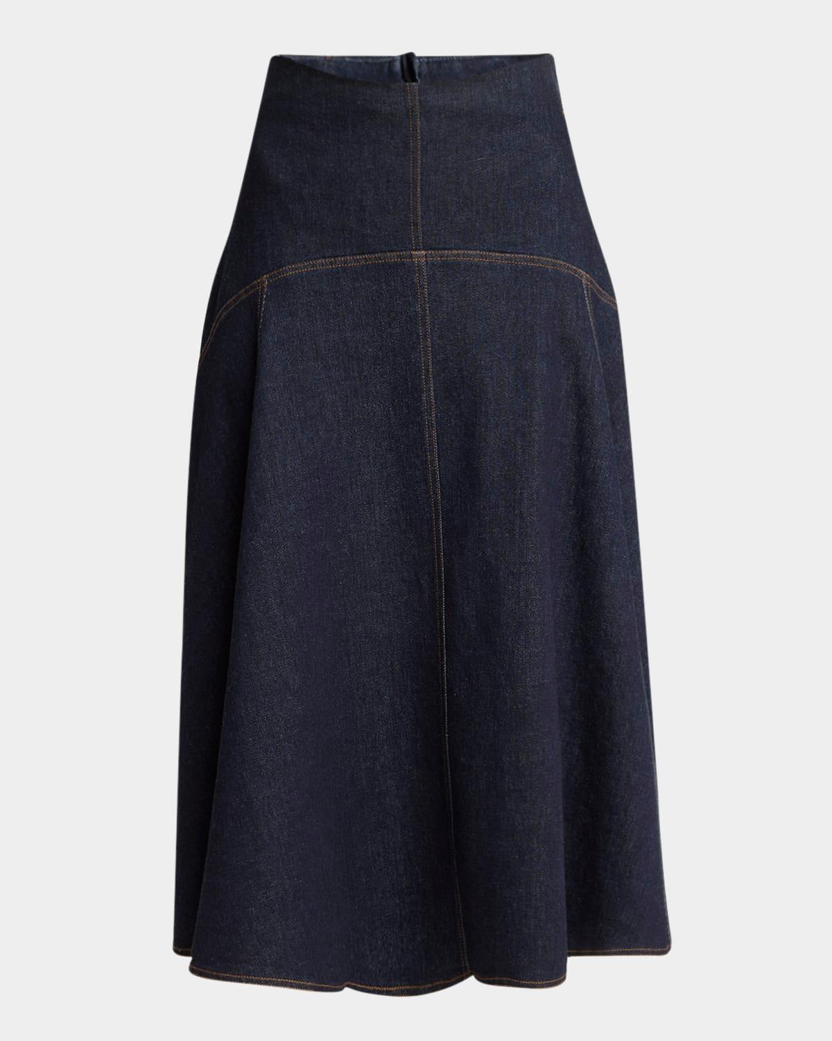 the denim triangle skirt