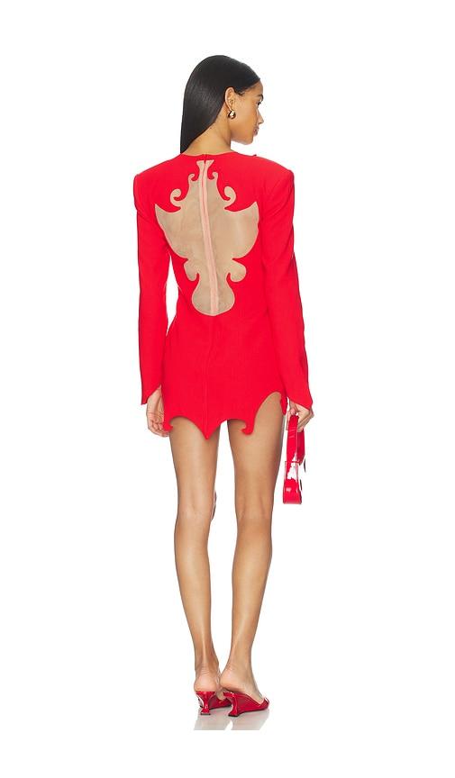 the dolls house aurora mini dress in red.