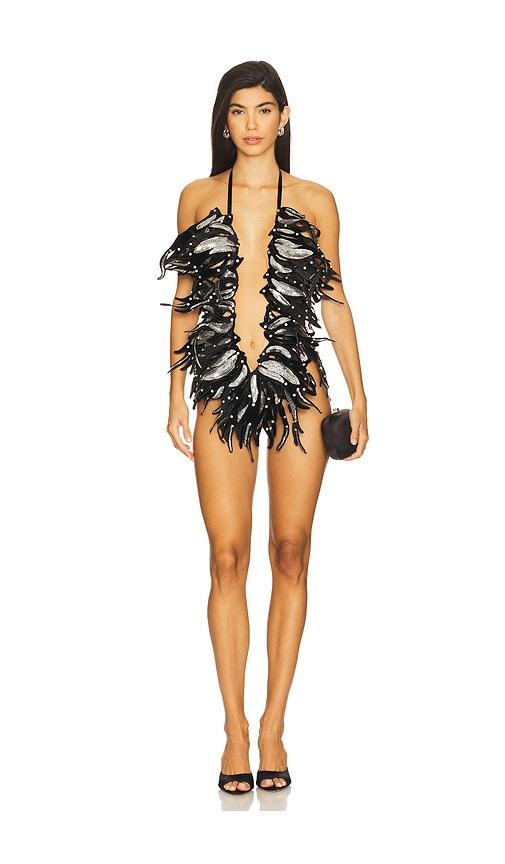 the dolls house liza romper in black.