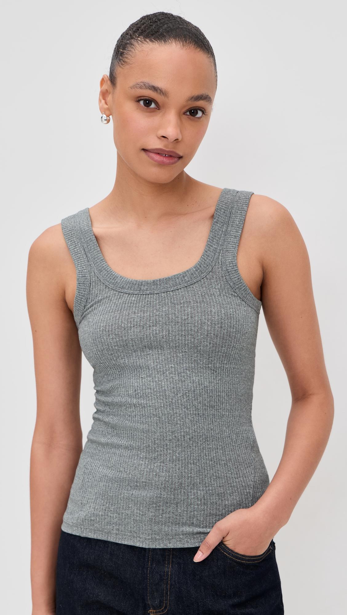 the essential rib u neck tank